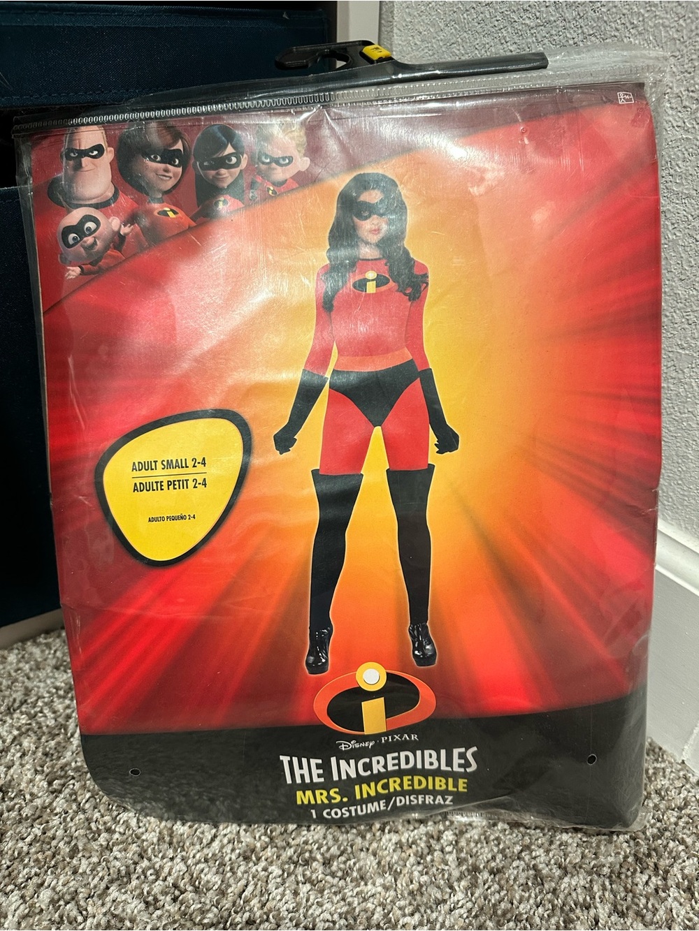 The Incredibles Mrs. Incredible Costume - Red & Black - Adult Small